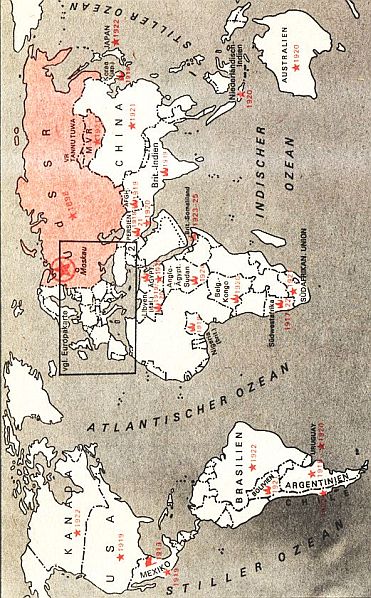 Karte: Die nationale Befreiungsbewegung 1917 bis 1923